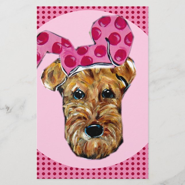 LÁMINA TERRIER AIREDALE (Anverso)