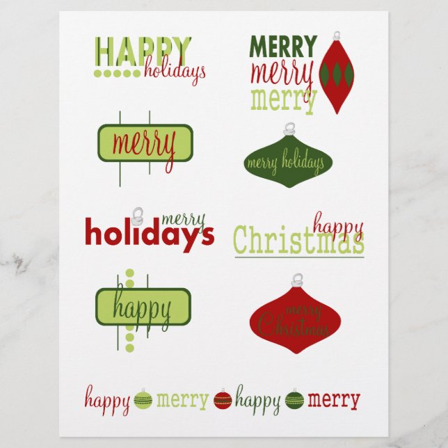 Lámina Textos de vacaciones/Navidades (Anverso)