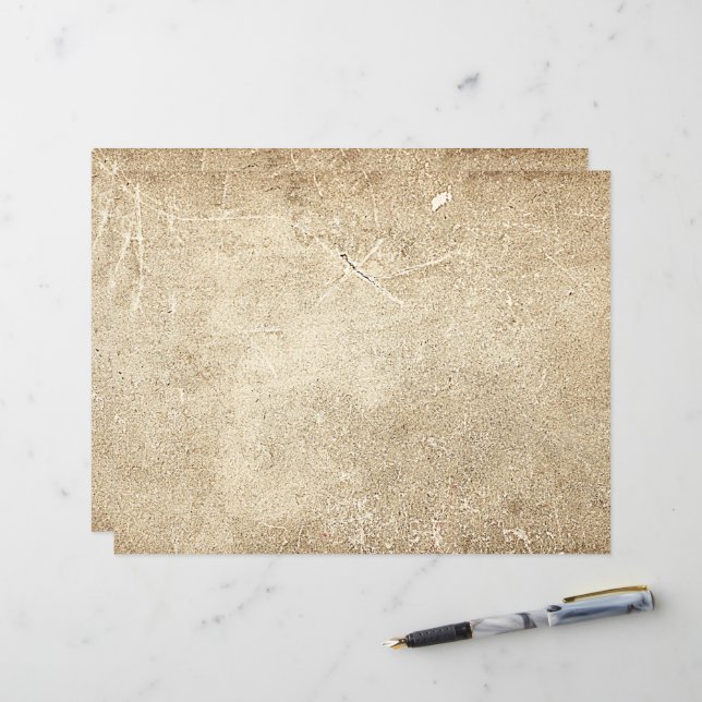 Lámina Textura antigua de época de época Sepia Desnudo rú (Anverso/Reverso In Situ)