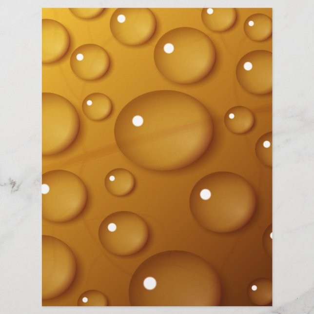 Lámina Textura de caída de agua naranja (Anverso)