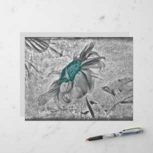 Lámina Textura de época de época de color gris y girasol