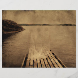 Lámina Textura de la Sepia de la Antigüedad Angel Vintage