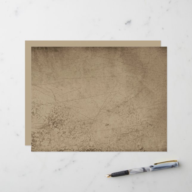 Lámina Textura Grunge Rústico Viejo Escrates Sepia (Anverso/Reverso In Situ)