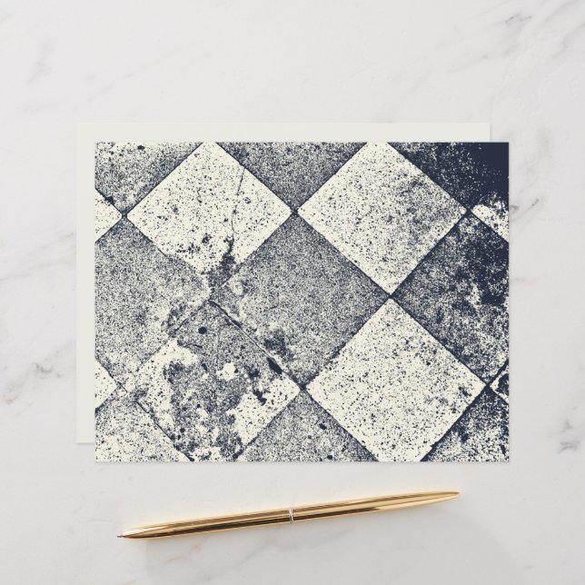 Lámina Textura Negra Y Blanca Inspirada En Harlequin Vint (Anverso/Reverso In Situ)