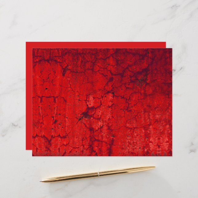 Lámina Textura Rojo Rústico Vintage Antiguo Grunge (Anverso/Reverso In Situ)