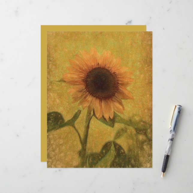 Lámina Textura verde amarilla de la época de la cosecha d (Anverso/Reverso In Situ)