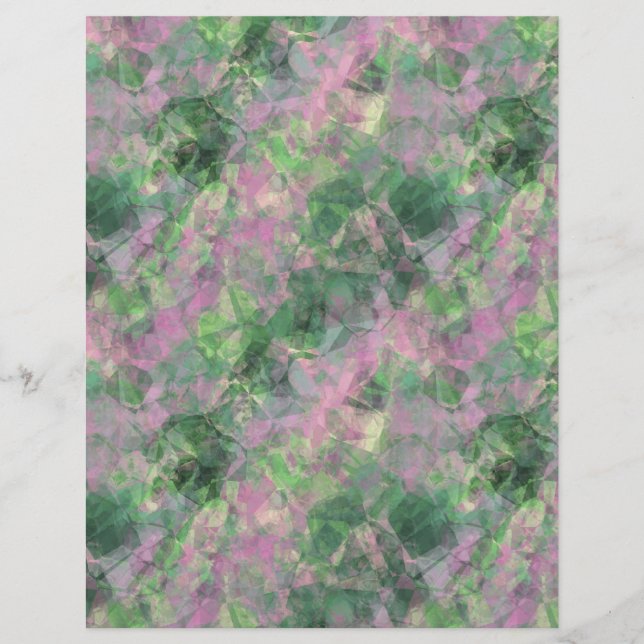 Lámina Textura verde de primavera arrugada (Anverso)