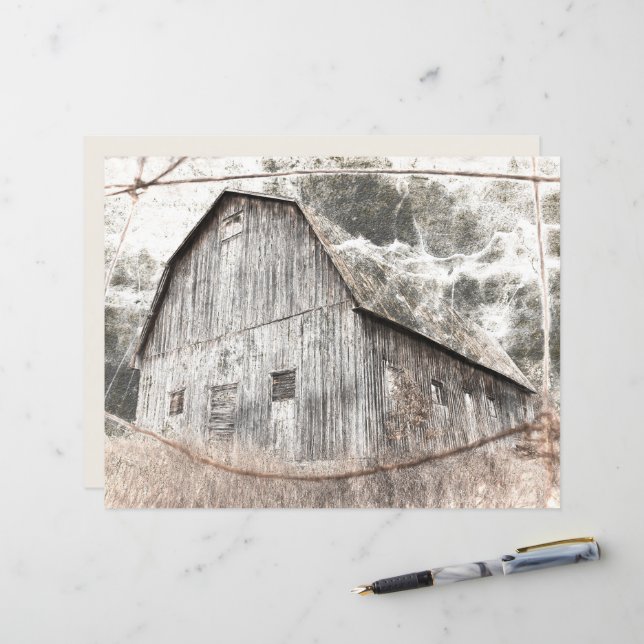 Lámina Textura vintage de grano gris marrón rugoso (Anverso/Reverso In Situ)