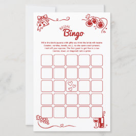 Lámina That's Amore Bridal Bingo Italian Wedding Activity