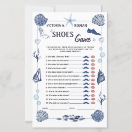 Lámina The Shoe Game Bridal Shower Nautical Wedding 