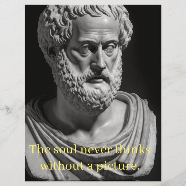 Lámina The soul never thinks without a picture (Anverso)