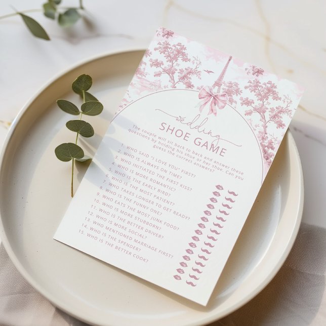 Lámina The wedding shoe game Toile French bridal game (Subido por el creador)