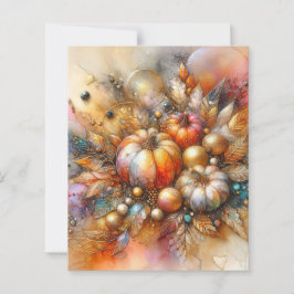 Lámina Three Pumpkin Autumn Fall Scrapbook Paper