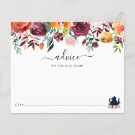 Lámina Tiempo de consejos para el té para la futura mamá