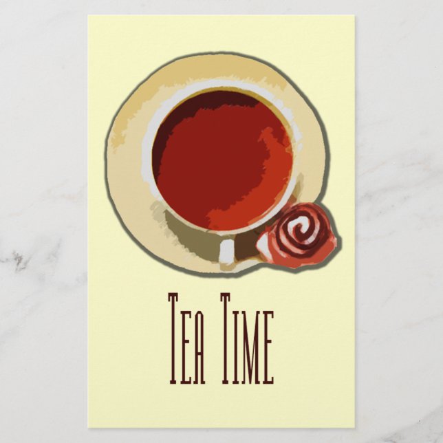 Lámina Tiempo de té (Anverso)