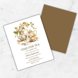 Lámina Tiempo floral presupuestal para la invitación a la