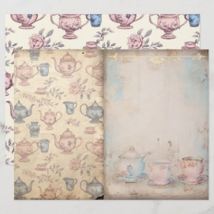 Lámina Tiempo para el papel de diario basura de té