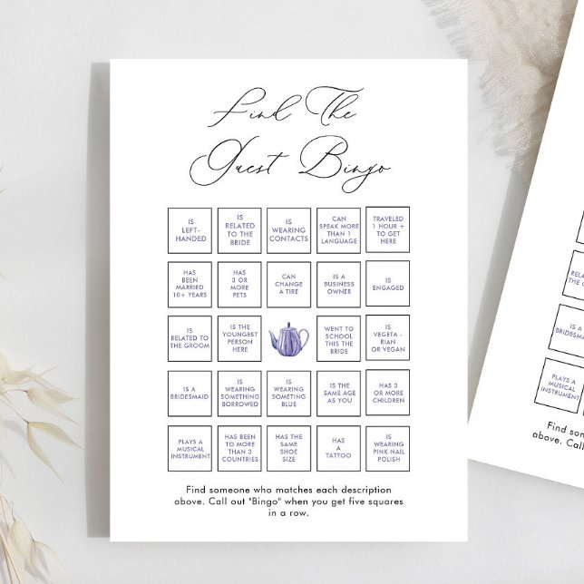 Lámina Tiempo Para El Té Encontrar El Juego De Bingo Invi (Subido por el creador)