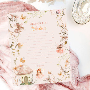 Lámina TimeCapsule Messag Fairy Mushroom Cottage Cumpleañ