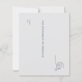 Lámina Timepiece- Minimalist Wedding Witness Notecards