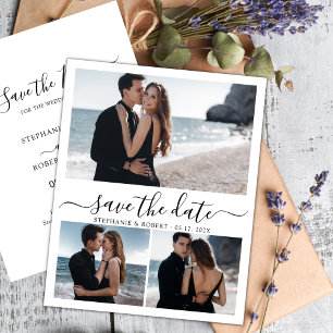 Lámina Tipografía de presupuesto Boda de foto Guardar la