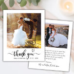 Lámina Tipografía moderna de presupuesto 2 Boda de fotos<br><div class="desc">Budget Modern Boho Heart Typography 2 (dos) Photo Boda Gracias Papel. Modern Stylish boda gracias plantilla que incluye una foto vertical completa en el frente con el texto superpuesto "Gracias" en una caligrafía escrita a mano swash tail font script con un lindo motivo de corazón de amor en blanco en...</div>