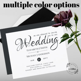 Lámina TIPOGRAFÍA presupuestaria Invitaciones a bodas - C