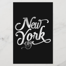 Lámina Tipografía vintage de la ciudad de Nueva York