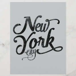Lámina Tipografía vintage de la ciudad de Nueva York