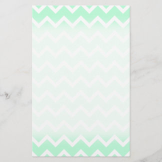 Lámina Tiras de Chevron de Zigzag Verde de Mint.
