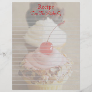 Lámina Tiro De Cupcakes De Cerezo Llenado De Cartera