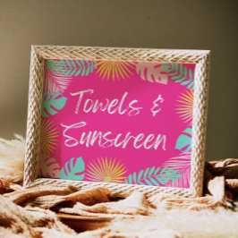 Lámina Toallas y Rótulo con pantalla solar | Rótulos Fies