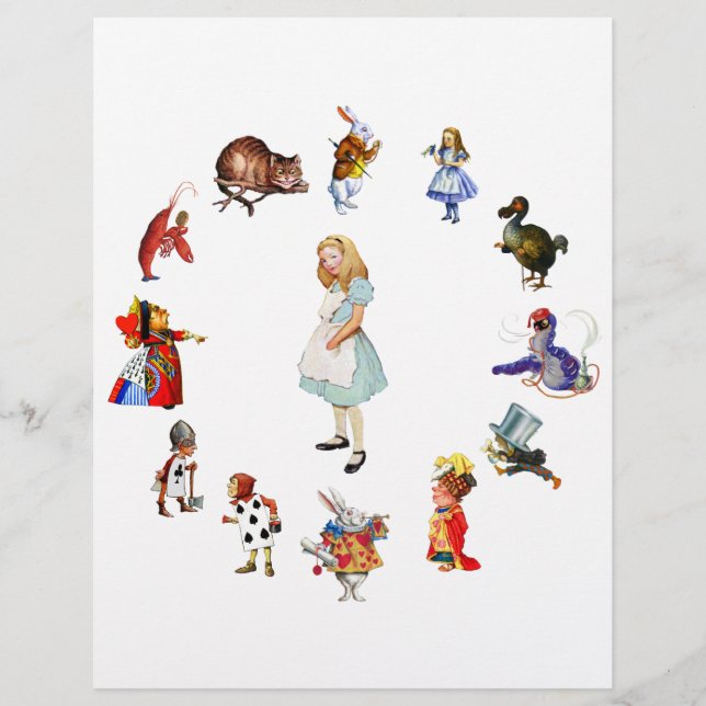 LÁMINA TODO ALREDEDOR DE ALICE (Anverso)