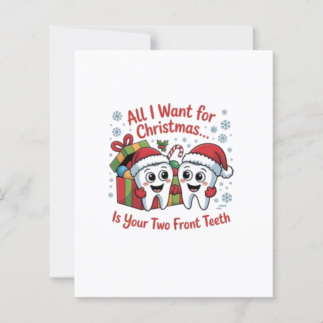 Lámina Todo lo que quiero para Navidad son tus dos diente (Anverso)