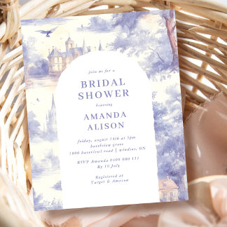 Lámina Toile de jouy Art Bridal Shower