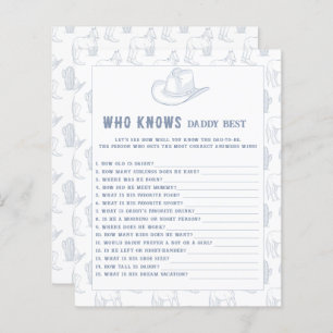 Lámina Toile de jouy Cowboy - Quién conoce al mejor juego