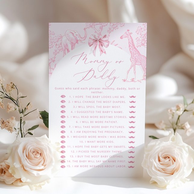 Lámina Toile Safari Mami o papá bebé ducha juego (Subido por el creador)