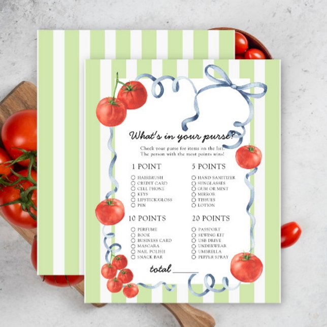 Lámina Tomate - ¿Qué hay en tu bolso, juego de ducha para (Subido por el creador)