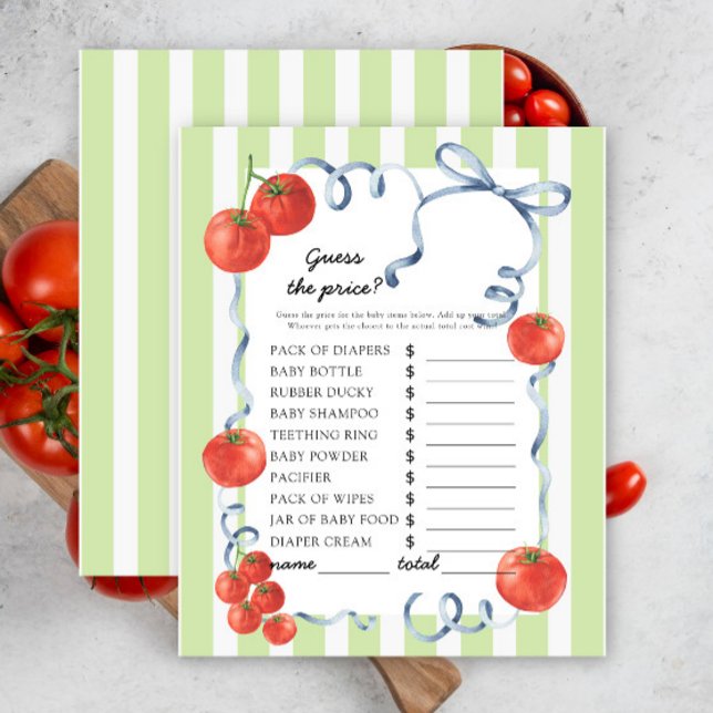 Lámina Tomates - ¡Adivina el precio! Juego (Subido por el creador)