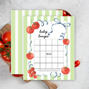 Lámina Tomates - Juego de bingo para baby shower