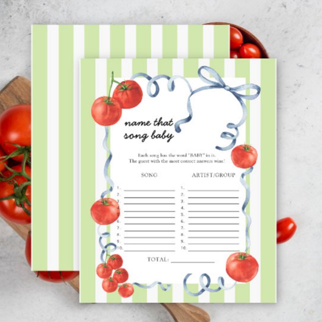 Lámina Tomates - Nombrar la canción del bebé (Subido por el creador)