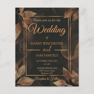 Lámina Tones de tierra | Invitación a la boda minimalista
