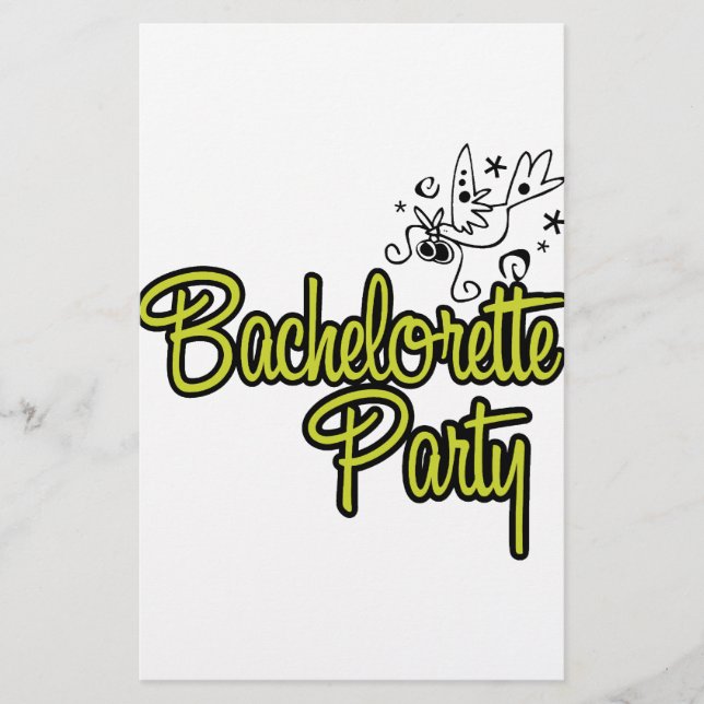 Lámina ToonDoveBachelorettePartyYlw (Anverso)