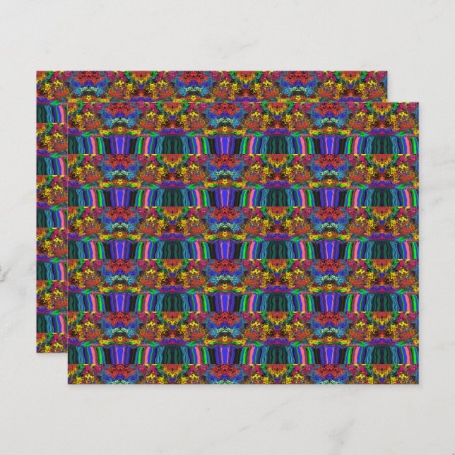 Lámina Tornillos colorantes abstractos / aplastados / de  (Anverso / Reverso)