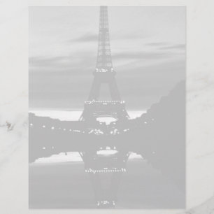Lámina Torre Eiffel de París Francia vintage reflexión