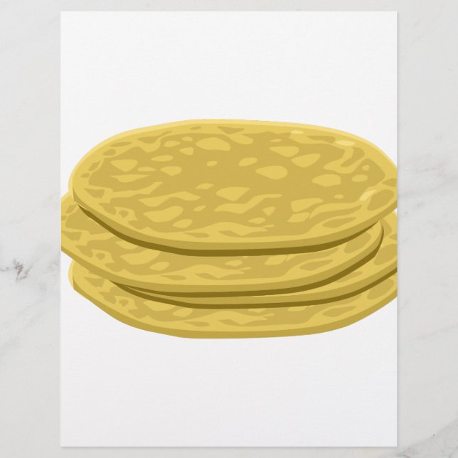 Lámina Tortilla de comida Glitch (Anverso)