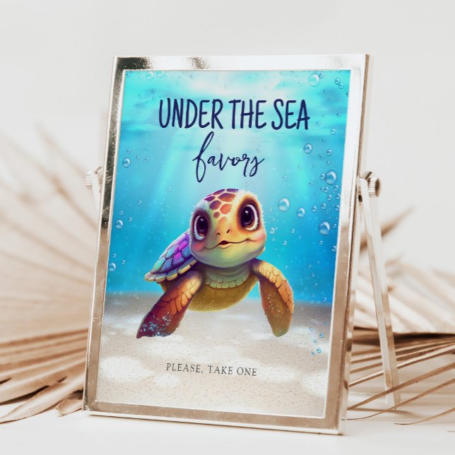 Lámina Tortuga acuarela bajo los Rótulos de cumpleaños de (Subido por el creador)