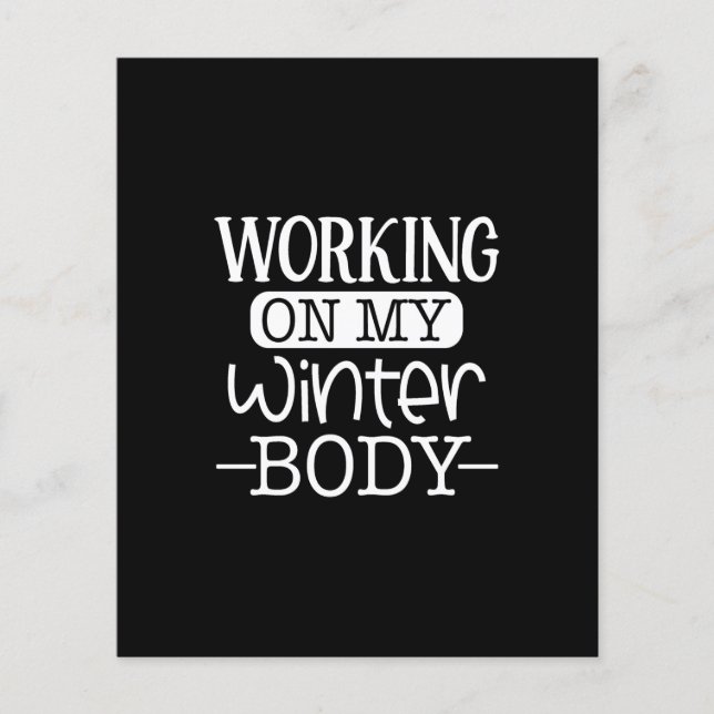 Lámina trabajando en mi cuerpo de invierno (Anverso)