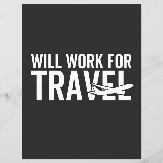 Lámina Trabajará Para Viajar (Anverso)