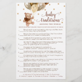 Lámina Tradiciones de Bebé En Todo El Mundo Juego Teddy B